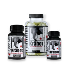 Krabot Premium Kratom Red Bali 1000mg Capsules