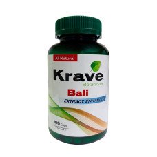 Krave Kratom Extract Enhanced Bali Capsules 100ct