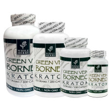 Whole Herbs Green Borneo Kratom Capsules